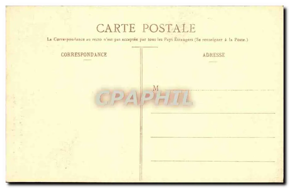 Brume du Matin — Parc de Saint-Cloud près la Grande-Gerbe — éditeur C. M. n°7 - Verso