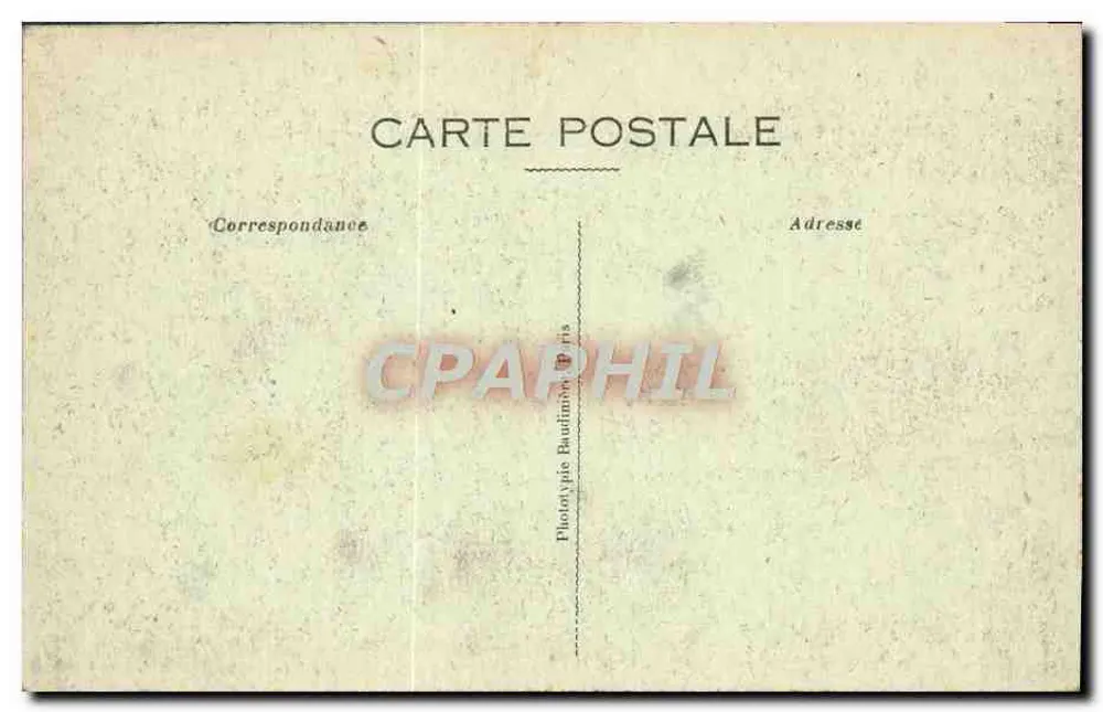 Explosion eines Granats in einer Straße von Verdun — Der Große Krieg 1914-16 — Benoist, Verlag, Bar-le-Duc - Visé Paris 203 - Rückseite