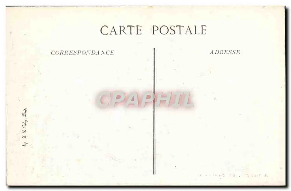 Batalha da Marne — A Place em Sermaize-les-Bains — A. Gauthier, Ed. Saint-Dizier - Verso