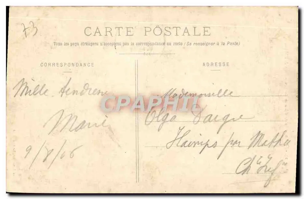 Savoie - Route d'Aix-en-Bauges - Pont de l'Abime - Sammlung A. Chataillard - Rückseite