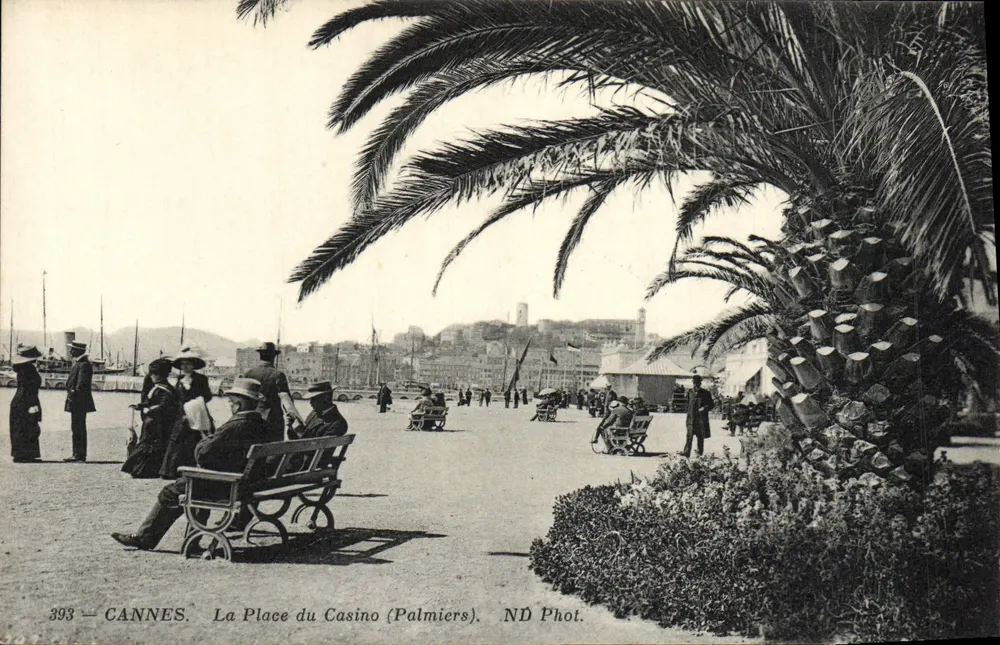 CANNES — Der Platz des Casinos (Palmen) — ND Fotografie n°393 - Vorderseite