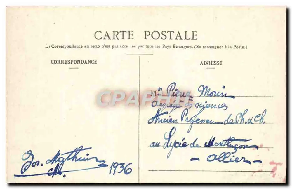 Umgebung von MONTLUÇON - Les Pierres Jaumâtres - Boussac - Creuse - Rückseite