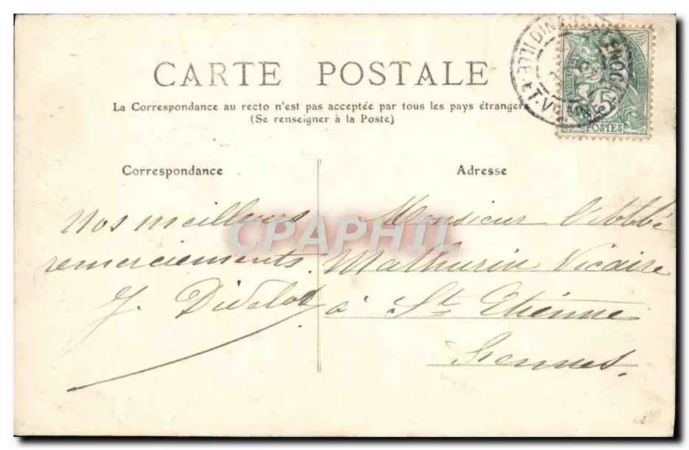 Châtelguyon (Puy-de-Dôme) — Widok z Kalwarii — n° 678 - Rewers