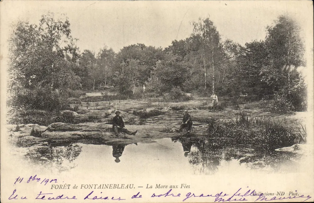 Wald von Fontainebleau — Das Fabelwasser — Édito Mauriès - Vorderseite