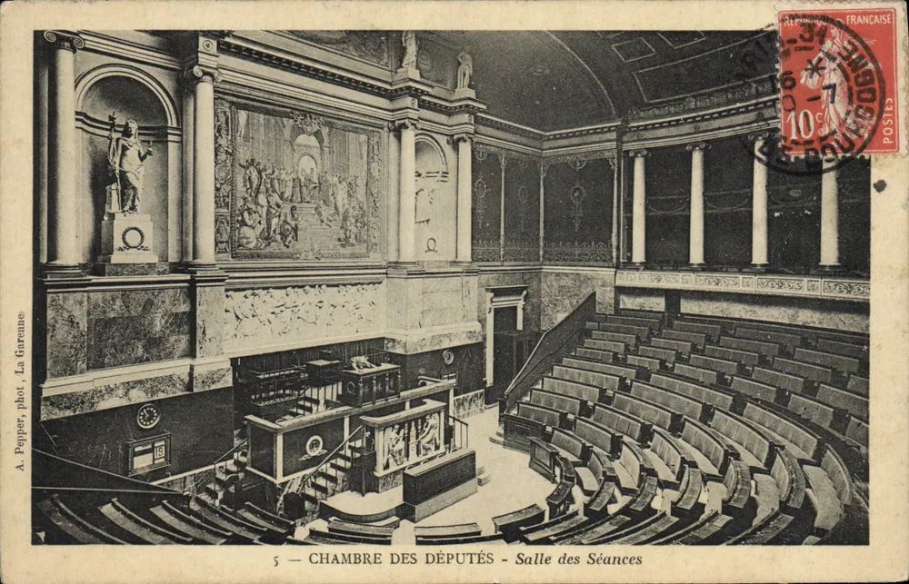Chambre des Députés — Salle des Séances — A. Pepper, La Garenne - Vorderseite