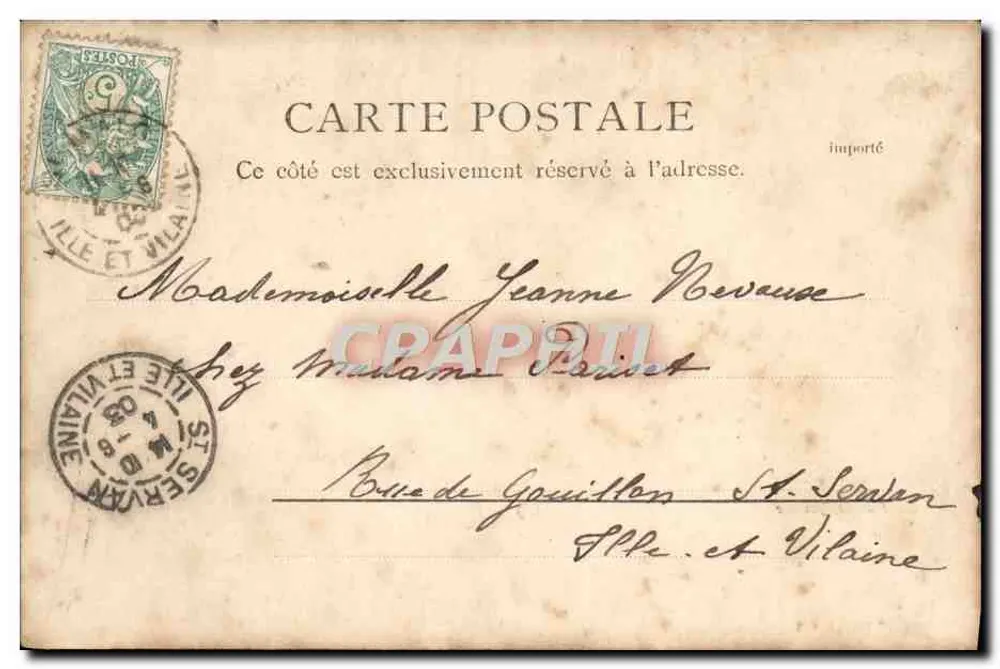 Quai de la Douane — vue du port avec quais et bateaux — éditeur R.&J.D. 10484 Agina - Verso