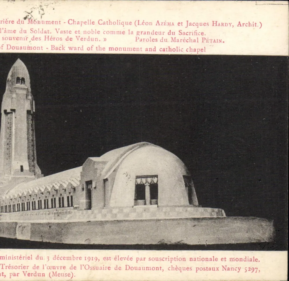 Katholische Kapelle des Denkmals - Verdun — Verlag Nancy 5297 - Vorderseite