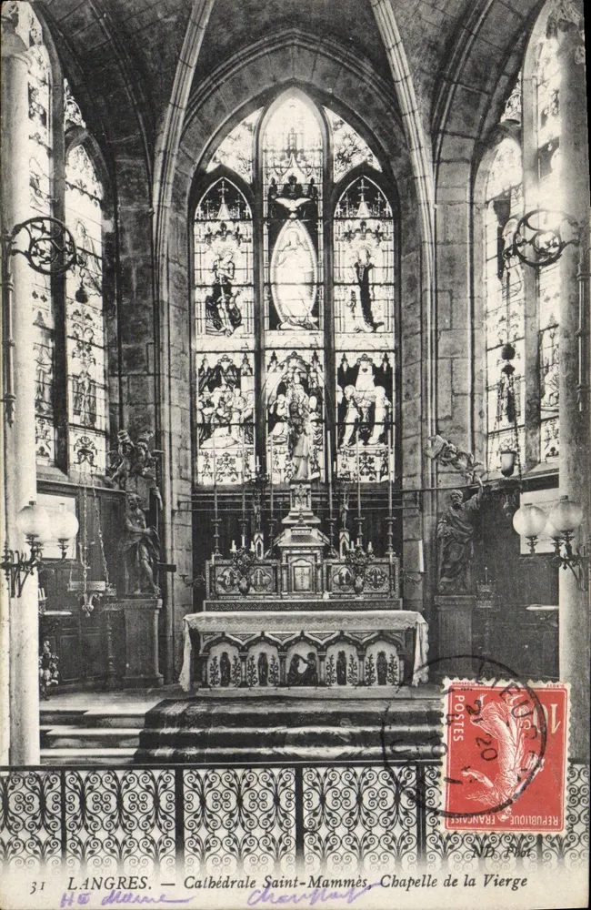 Langres — Kathedrale Saint-Mammès, Kapelle der Jungfrau — Verlag H. Dame, Nr. 31 - Vorderseite