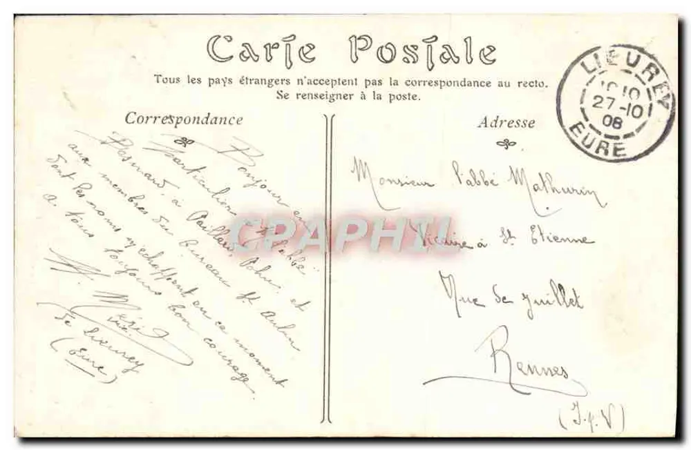 Langres — A Catedral de São Mammès — Editor não identificado, n° de série 92 - Verso