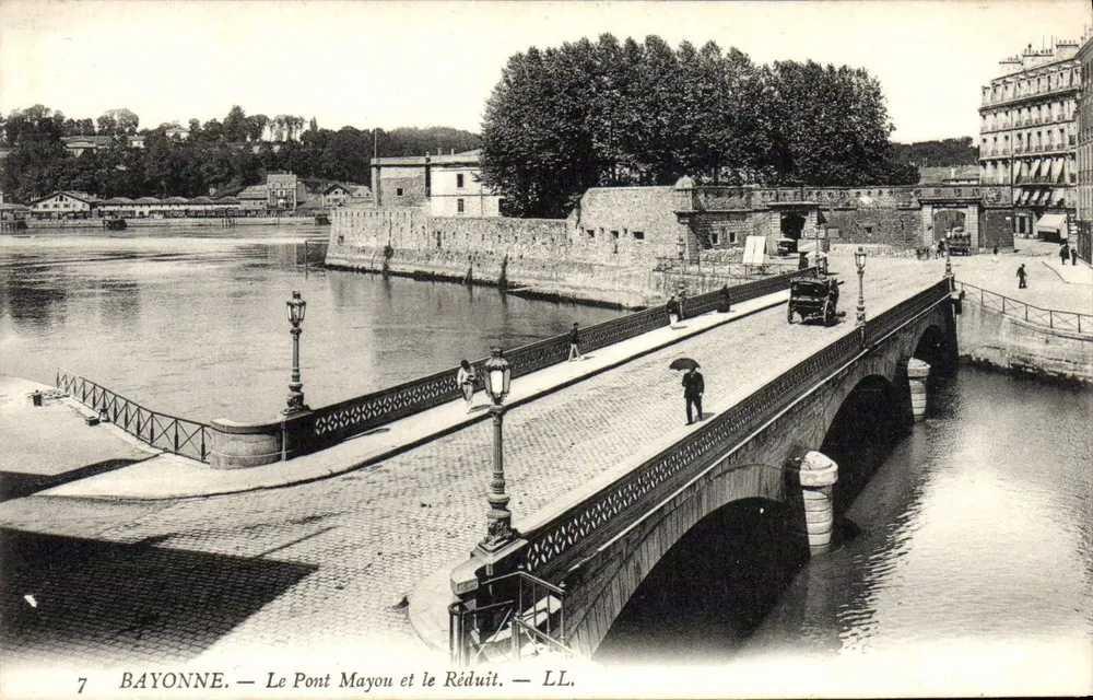 Bayonne — Brücke Mayou und das Réduit — LL. - Vorderseite