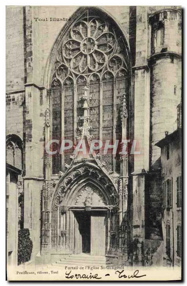 Portal der Kirche Saint-Gengoult — Toul — Prathéron, Verleger, Toul - Vorderseite
