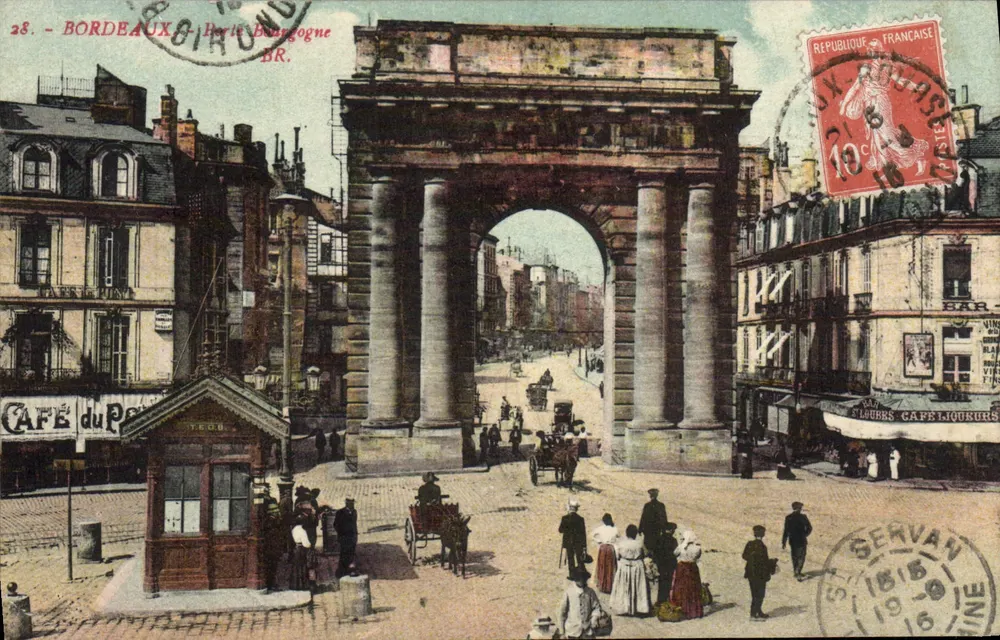 Bordeaux — Porta da Borgonha — editor Paris-Bourgogne, n°28 - Frente
