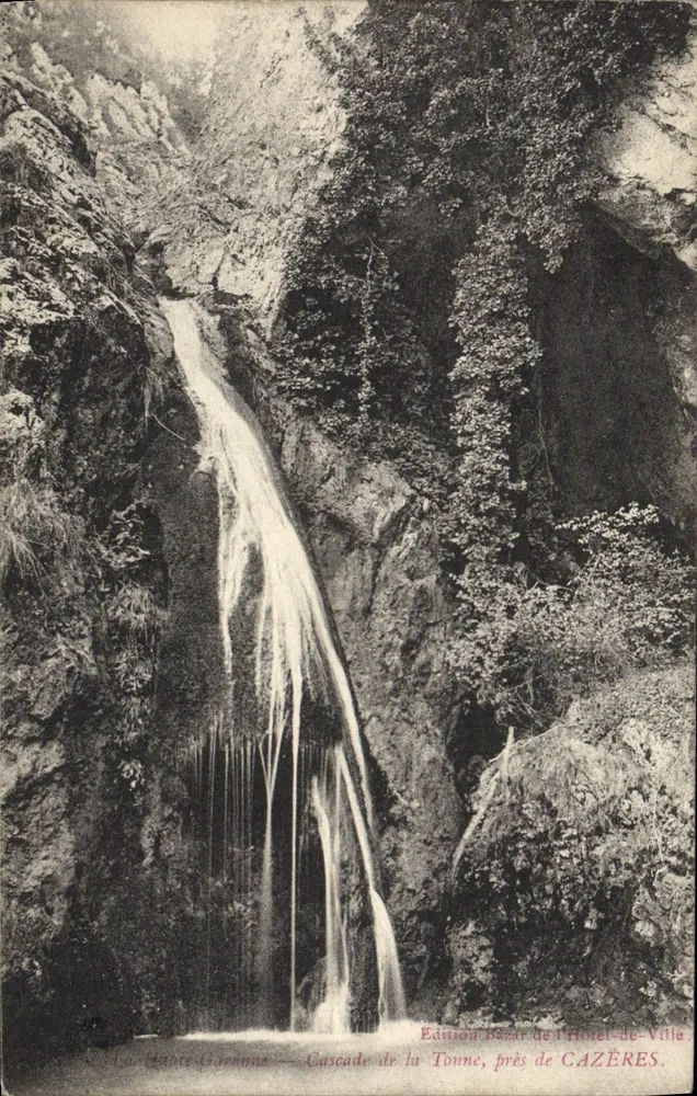 Lo États-Garanne — Waterval van de Tonne, bij CAZÈRES — Uitgave Bazar de l'Hôtel-de-Ville - Voorkant