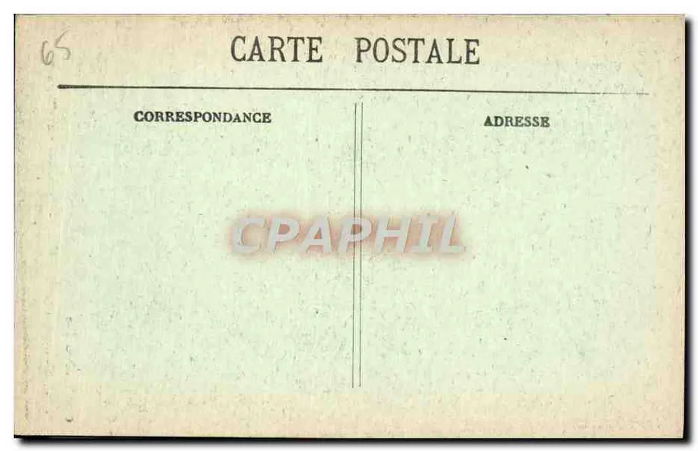 Cauterets (H.-P.) — Obere Fall der Pont d'Espagne Wasserfall — Carrache, Verlag, Pau - Rückseite
