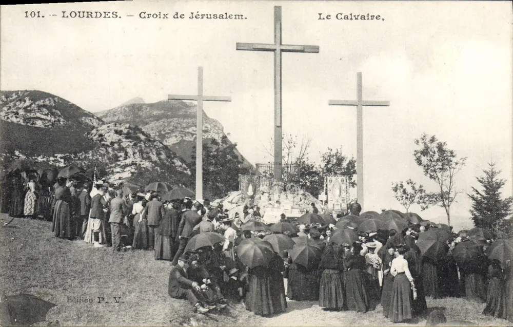 Lourdes — Cruz de Jerusalém — O Calvário — Edição P.V. n°101 - Frente