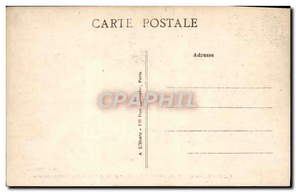 Fleurines (Oise) — Bosque de Halatte — Ront-point y Poteau des Blancs-Sablons — L'II, París - Reverso