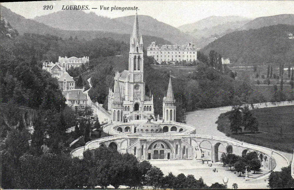 LOURDES — Widok z góry — Wydawca anonimowy, n° 220 - Awers