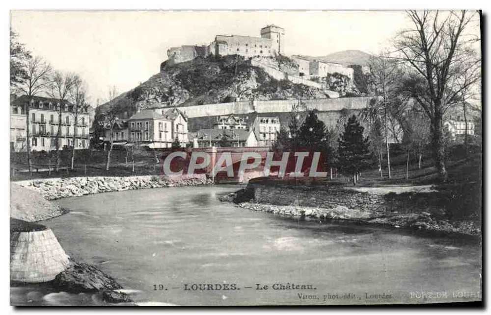 Lourdes — O Castelo — Viron, fot.-edit., Lourdes - Frente