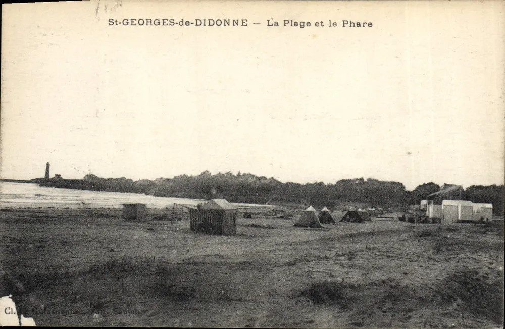 St-Georges-de-Didonne — Die Bucht und der Leuchtturm — Cl. Garastrénac, Verlag Saujon - Vorderseite