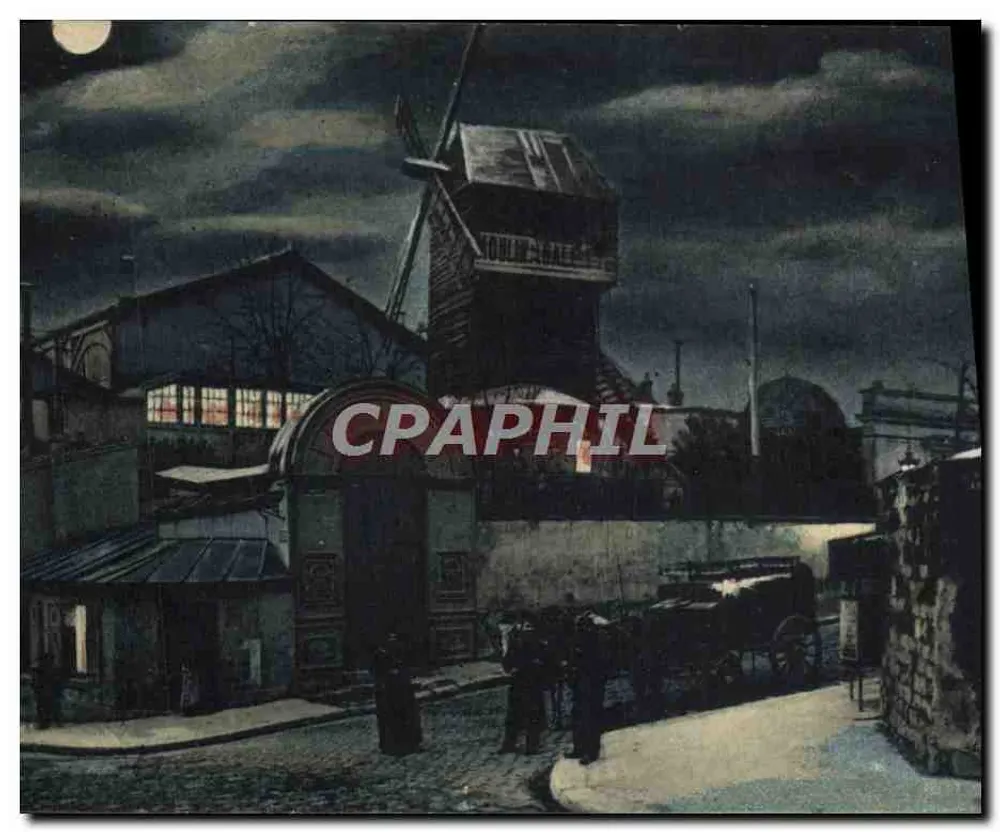 Mühle — Nachtsicht — Grands Magasins de Nouveautés, Paris - Vorderseite