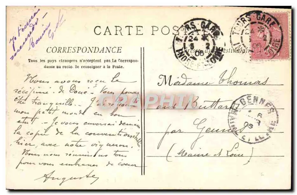 Nîmes - Interior das Arênes — Bilhete postal antigo n°180 — editor: Albin Michel & Cie, Paris - Verso