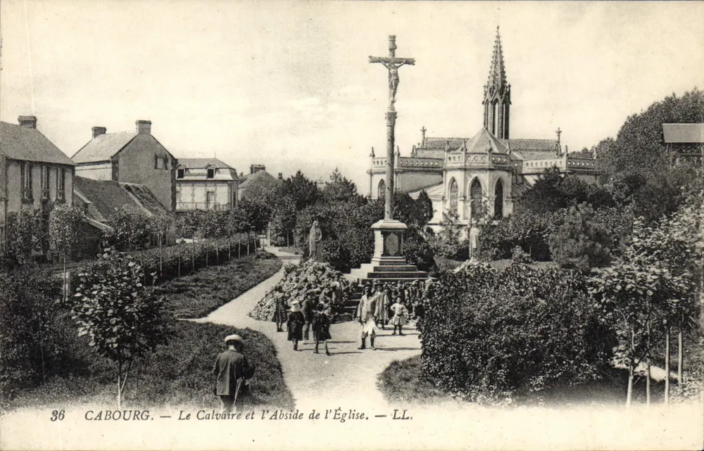 Cabourg — O Calvário e a Abside da Igreja — LL. n°36 - Frente