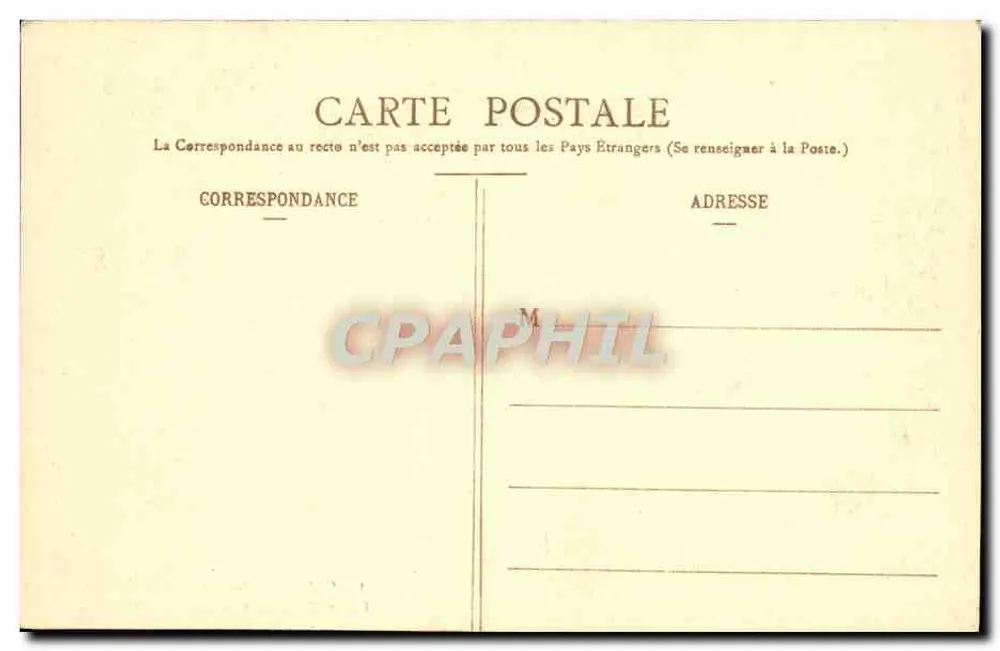 Forêt d'Arbre, près le Bond du Chasse — O.M. Paris — Serie 4 - Rückseite