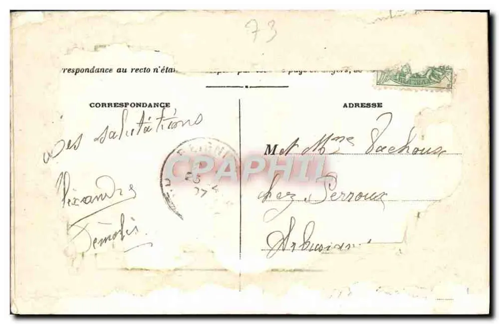 Ponte da Caille — Annecy — Edição A. Gardel, n°23 - Verso