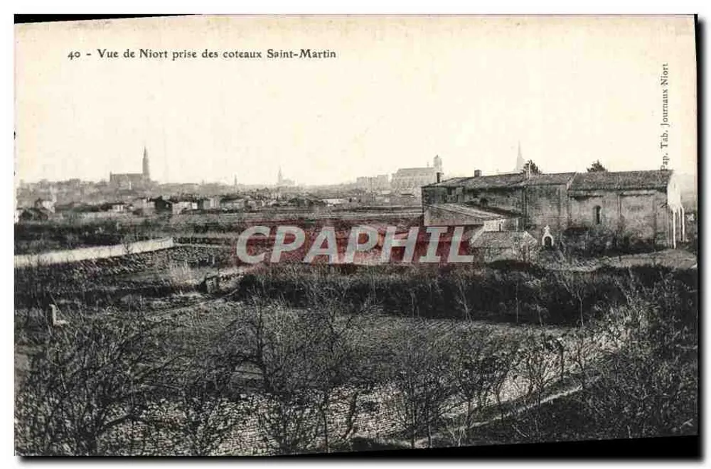 Ansicht von Niort vom Saint-Martin-Hügel — Journaux Niort, n°40 - Vorderseite