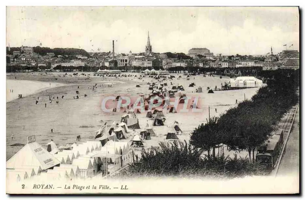 Royan — A Praia e a Cidade — LL - Frente