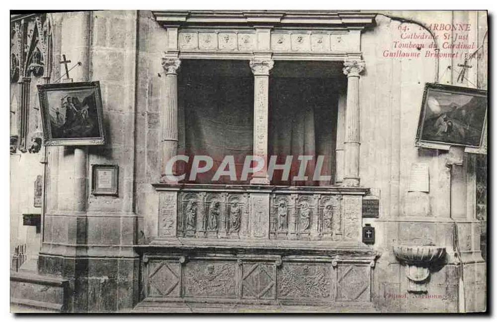Carbone - Kathedrale St-Just - Grabmal des Kardinals Guillaume Brisonnet (1558) - Vorderseite
