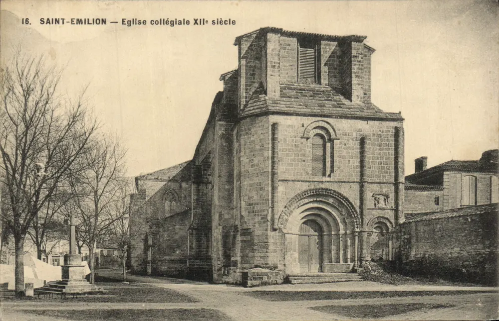 Saint-Emilion — Igreja Colegiada do Século XII — Editor não identificado, n° 16 - Frente