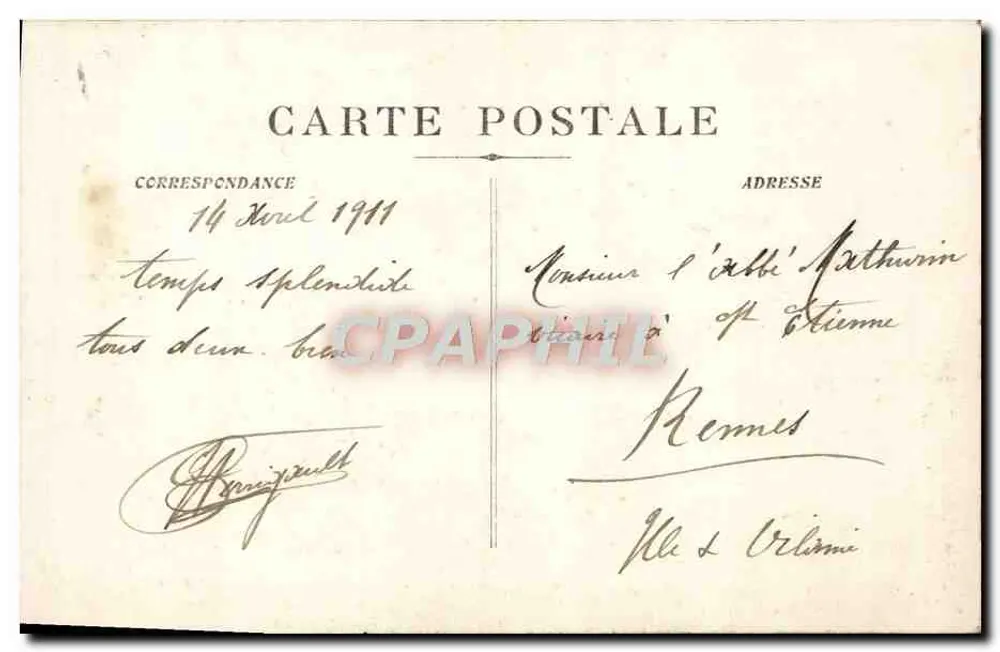 Avignon - Catedral - Sede dos Papas — Cliché e edição Félix Jean - Avignon - Verso