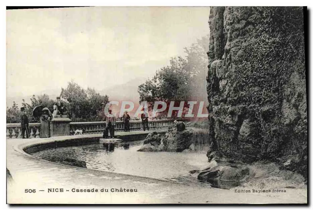 NICE - Cachoeira do Castelo — Edição Baylone frères, n° 506 - Frente
