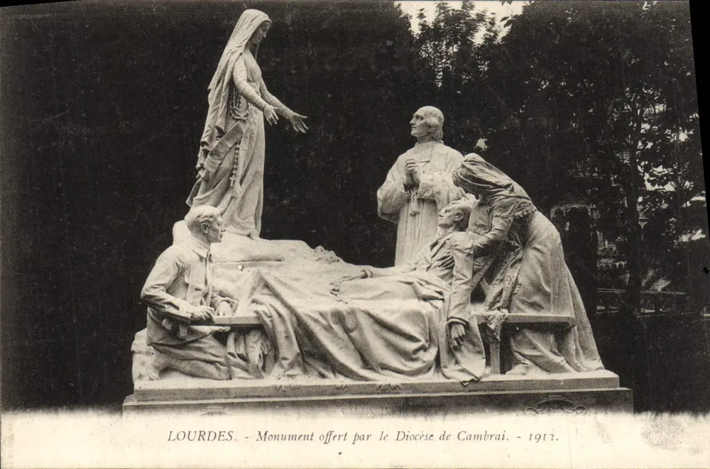 Lourdes — Monument offert par le Diocèse de Cambrai — 1912. Éditeur Riffarth et Cie. - Vorderseite