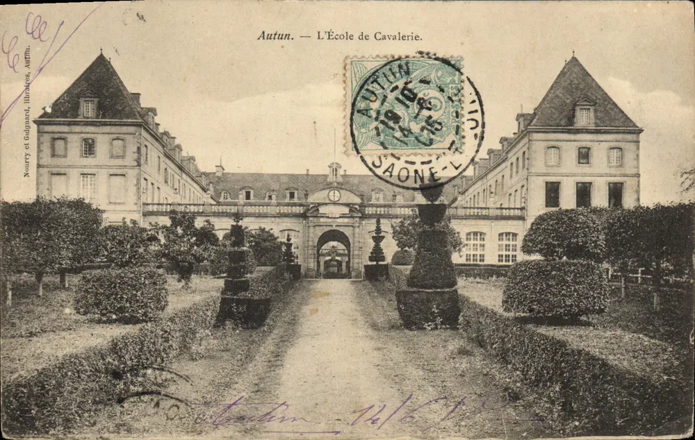 Autun — Die Kavallerieschule — Nourry et Gugliard, Affirm. - Vorderseite
