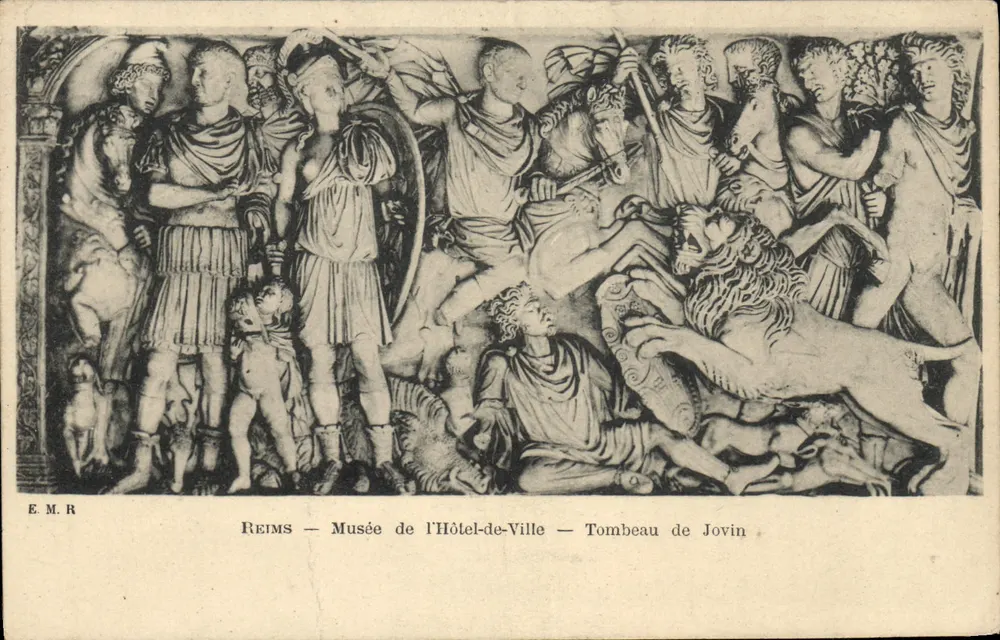 Reims — Museum des Rathauses — Grabmal von Jovin - Vorderseite