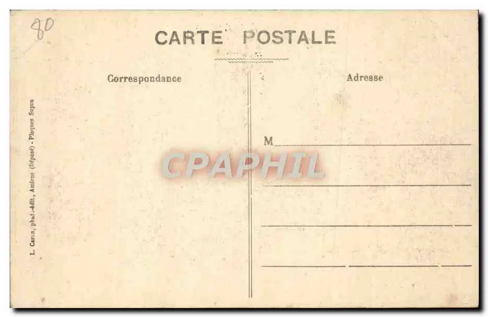 Amiens - Catedral - Lado das Cadeiras - L. C. n°174 - Verso