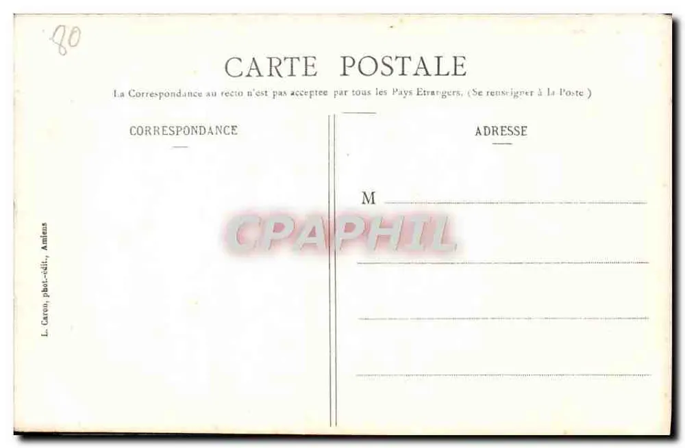 Amiens — Kathedrale — Leben des hl. Johannes des Täufers (2) — L. Caren, phot.-verlag, Amiens, n° 364 - Rückseite