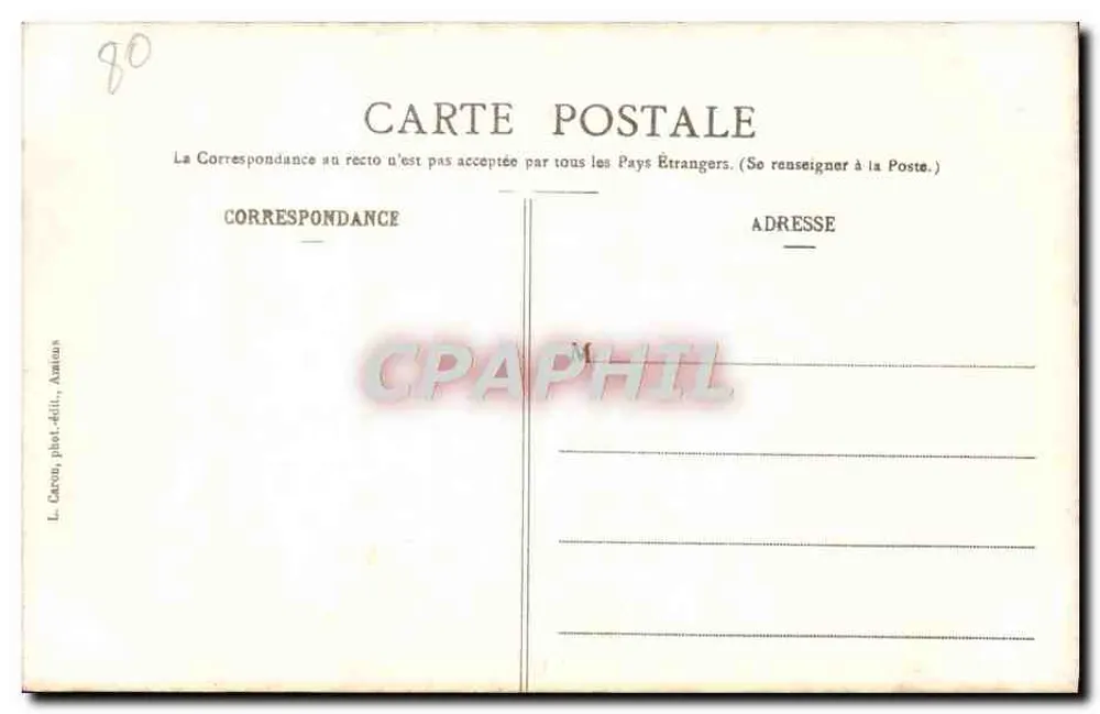 Amiens - Catedral - Lado das Cadeiras - Verso