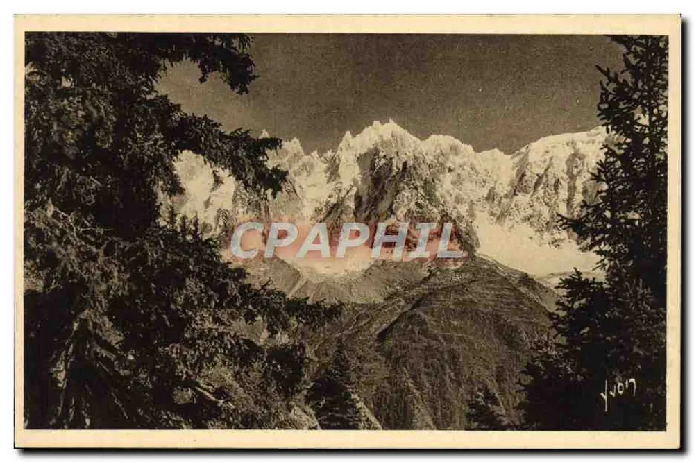 Die Aiguilles von Chamonix — Blick von Planpraz — Yvon Art Editions, Paris - Vorderseite