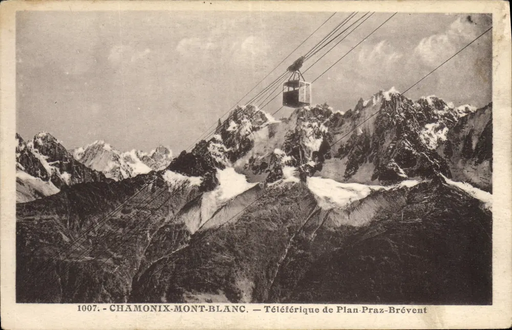 Chamonix-Mont-Blanc — Teleférico de Plan-Praz-Brévent — n° 1007 - Frente