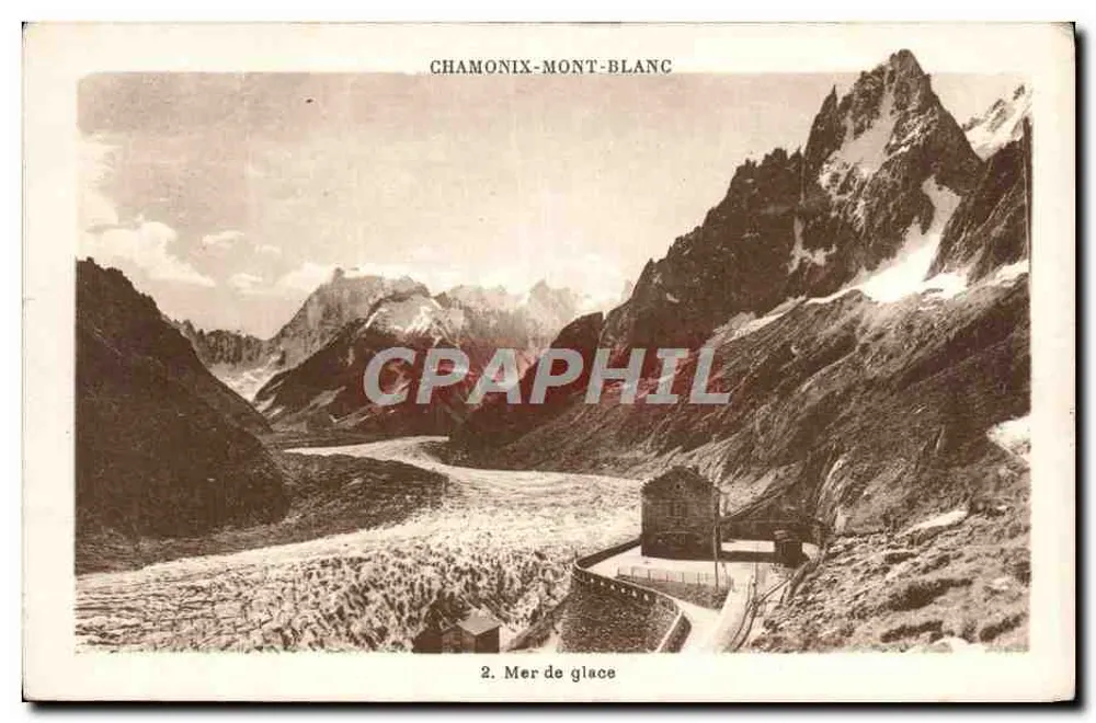 Chamonix-Mont-Blanc — Mar de gelo — G. Tairraz, fot.-edit. - Frente