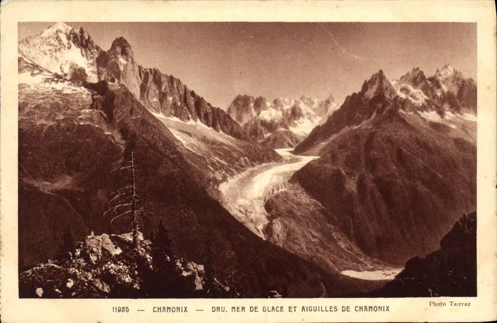 Chamonix — Dru, Mer de Glace e Aiguilles de Chamonix — Foto Tairraz - Frente