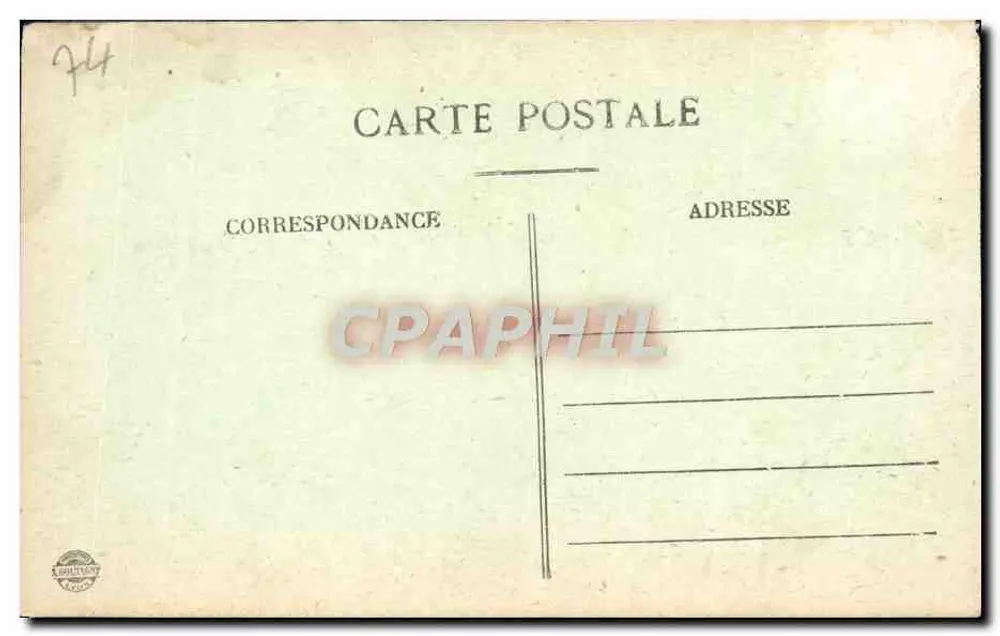 Massiv des Mont Blanc von der Spitze der Tournette (2357 m) — Verlag: Libritony, Nr. 2751 - Rückseite