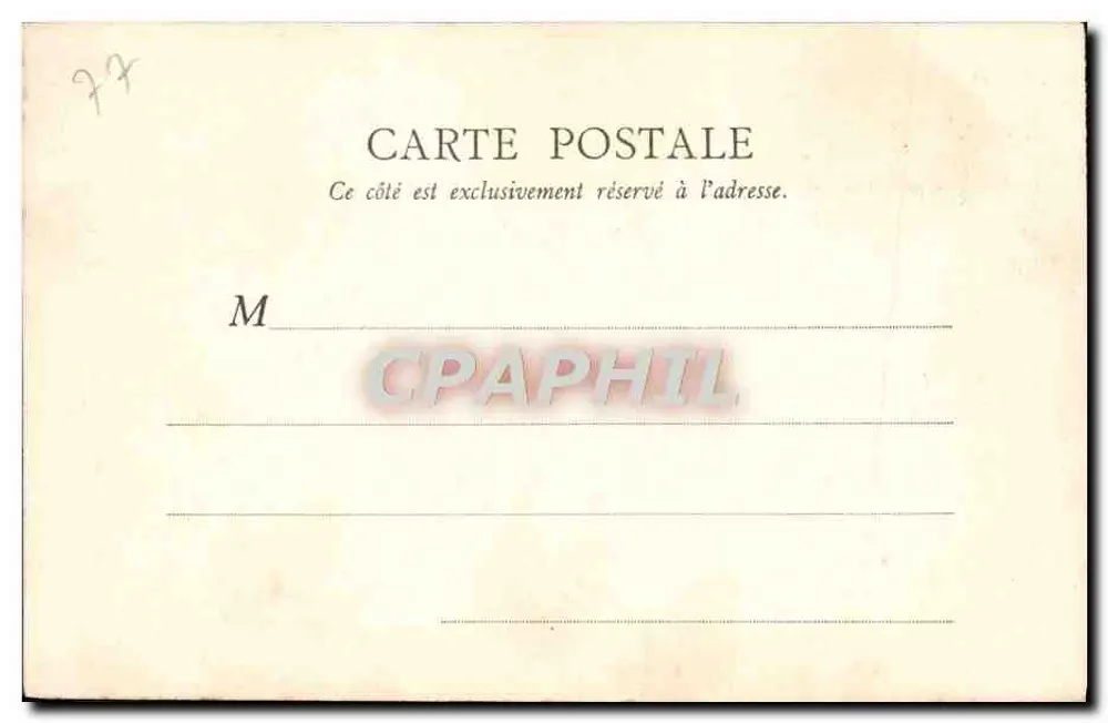 Wald von Fontainebleau — Schluchten von Franchard — B.F. PARIS - Rückseite