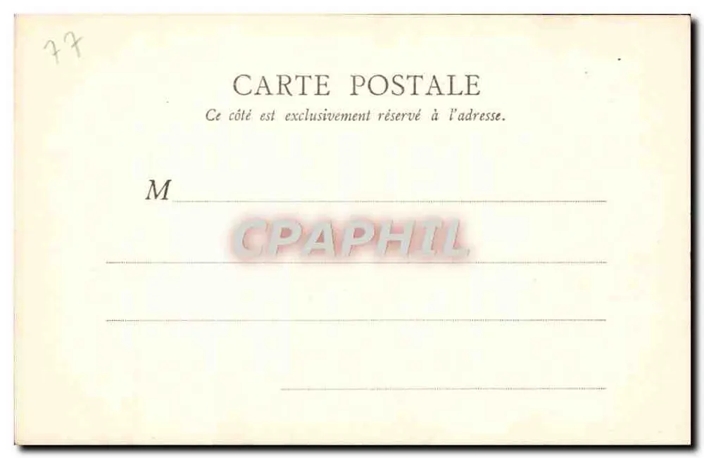 Wald von Fontainebleau — Schluchten von Franchard — B. F., Paris - Rückseite