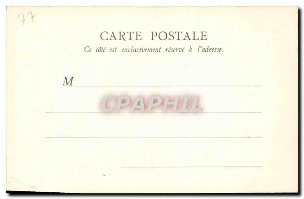Wald von Fontainebleau — Schluchten von Franchard — B. F., Paris - Rückseite