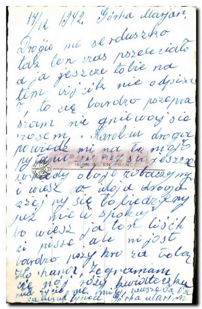 Liebespaar — Verleger La Noyer, n° 3009 - Rückseite