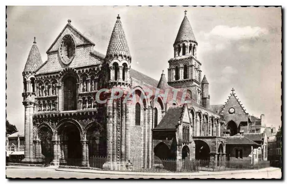 Igreja Nossa Senhora da Grande — Poitiers — Éditions d'Art, Paris - Frente